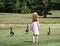 Girl with Geese