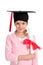 Girl in graduation cap