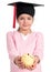 Girl in graduation cap