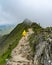 A girl hiking Snowdon mountain