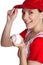 Girl Holding Baseball