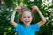 girl holding popular fidget spinner toy