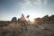 girl in Joshua Tree park environment