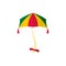 Girl kite icon, flat style