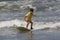 Girl Learning to Surf