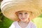 Girl in Mexican hat