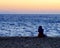 Girl near sea