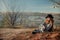 Girl near the Zakrzowek lake in Cracow, Poland