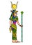 Girl outfit headdress Ancient Egypt clipart cartoon illustration