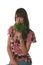 Girl with a parsley and fenne