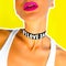 Girl party swag style. Choker fashion look
