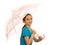 Girl with pink parasol