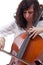 Girl playing cello