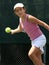 Girl playing tennis