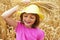 Girl portait in the wheat field