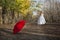 Girl posing in wedding dress