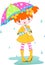 Girl rain