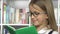 Girl Reading a Book, Kid Learning School, Child Studying from Home in Coronavirus Pandemic, Homeschooling Online Education