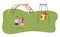 Girl rest on swing, boy and girl holding hands, walking, girl climbing at arch ladder, playground