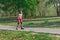 Girl on the rollerblades