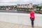 The girl on the roof of Oslo Opera House. Norway