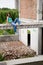 Girl in rusty building