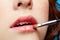 Girl\'s lips zone