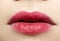 Girl\'s lips zone make-up