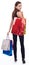 Girl with shopping bags