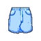 girl skirt fashion game pixel art vector illustration