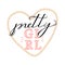 Girl slogan for t shirt. Trendy typography slogan design `Pretty girl` sign.