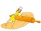 Girl small. Women working in her confectionery, roll out the dough with a rolling pin. Object on a white background