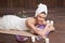 Girl Spa massage sauna relaxation bath