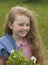 Girl with a sprig of jasmine