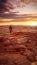 Girl standing in the Grand Canyon