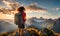 Girl standing at a scenic overlook capturing the essence of a solo traveler