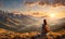 Girl standing at a scenic overlook capturing the essence of a solo traveler