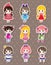 Girl stickers