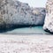 Girl Swimming in Papafragas beach, Milos Island, Greece