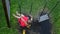 Girl on a swing on a playground