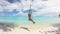 Girl Swinging on a Swing on Maldives, 4K