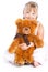 Girl with teddy-bear