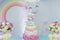 Girl themed birthday decoration with cute theme