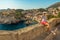 girl on top of Dubrovnik city of Croatia
