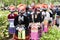 Girl in traditional costume of hilltribe people