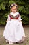 Girl in traditional silesian dress