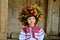 Girl in the Ukrainian national clothes