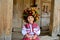 Girl in the Ukrainian national clothes