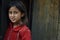 Girl in the village of Himalayas