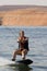 Girl Wakeboarding at Lake Powell